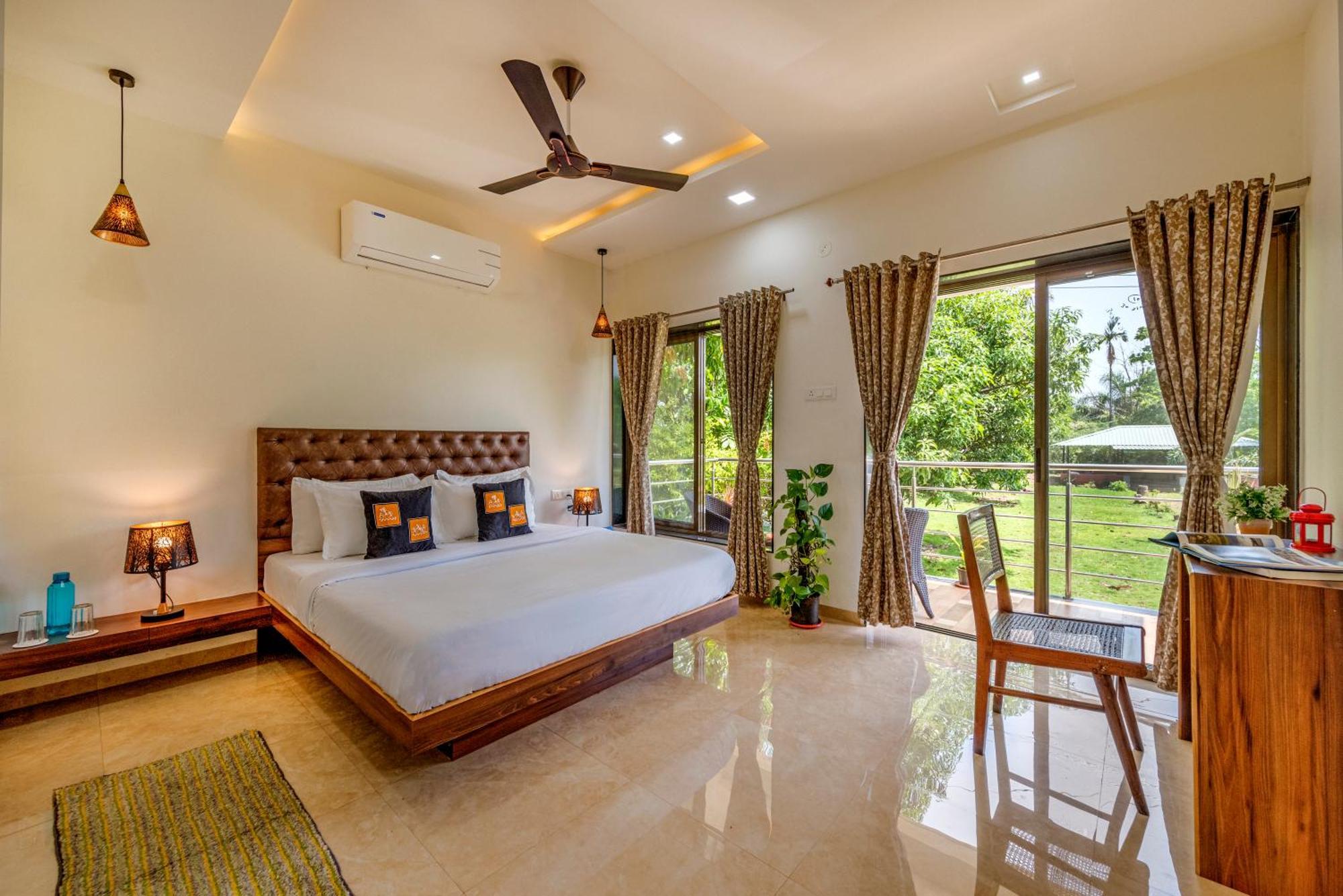 Saffronstays Lakeview Nivara - Farm Stay Villa With Private Pool Near פונה מראה חיצוני תמונה
